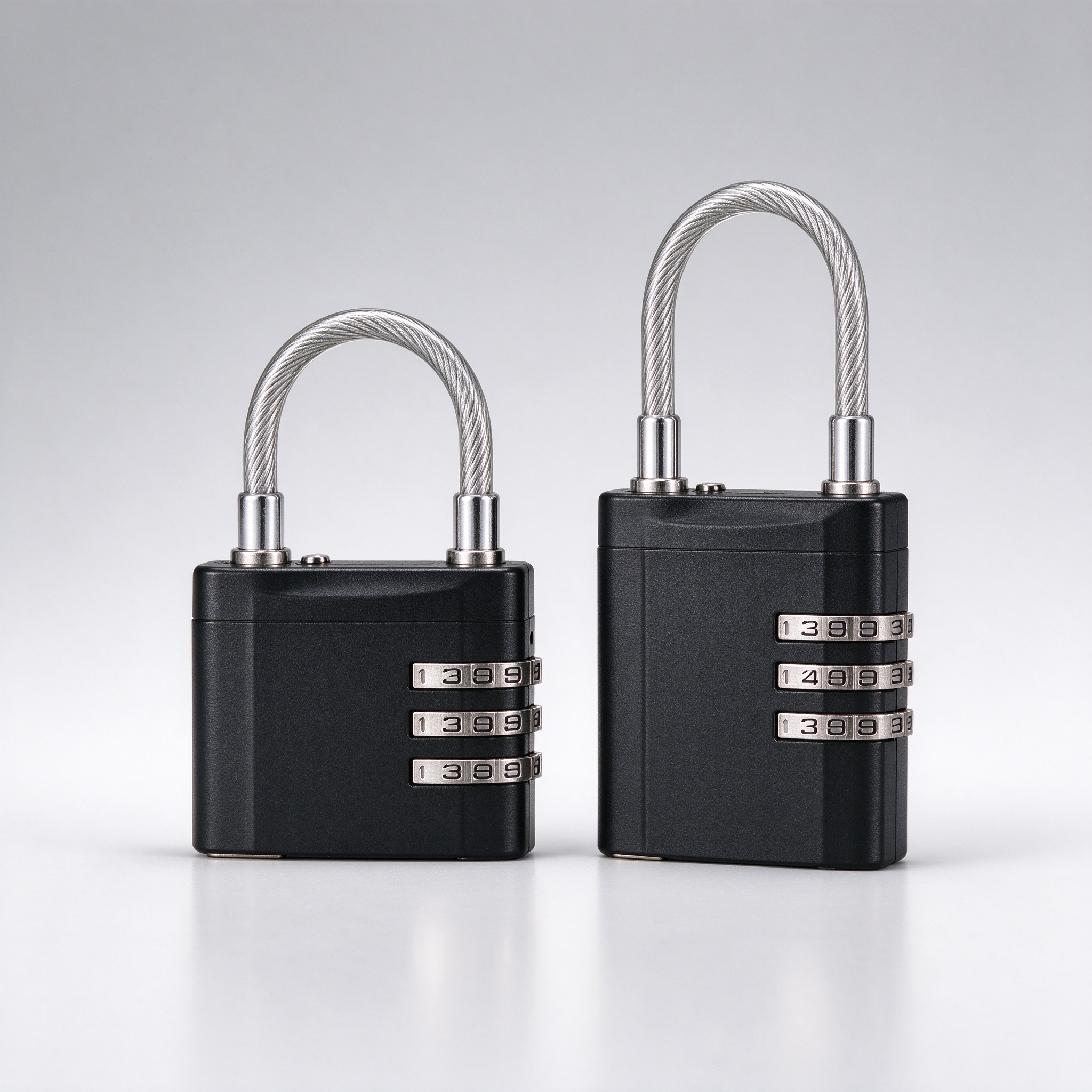 TSA-Approved Luggage Lock 2-Pack - Black (New)