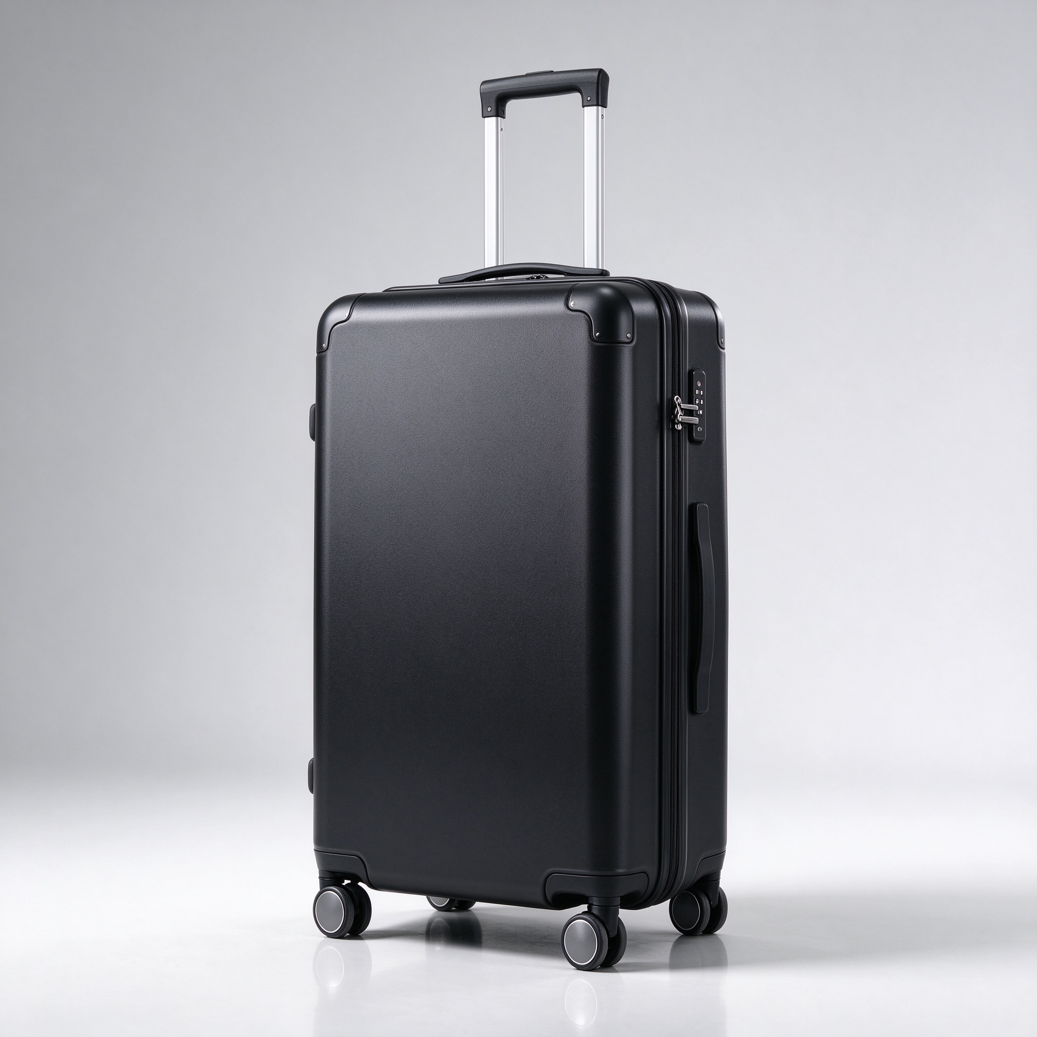 24" Medium Hard-Shell Suitcase - Matte Black (Grade A)