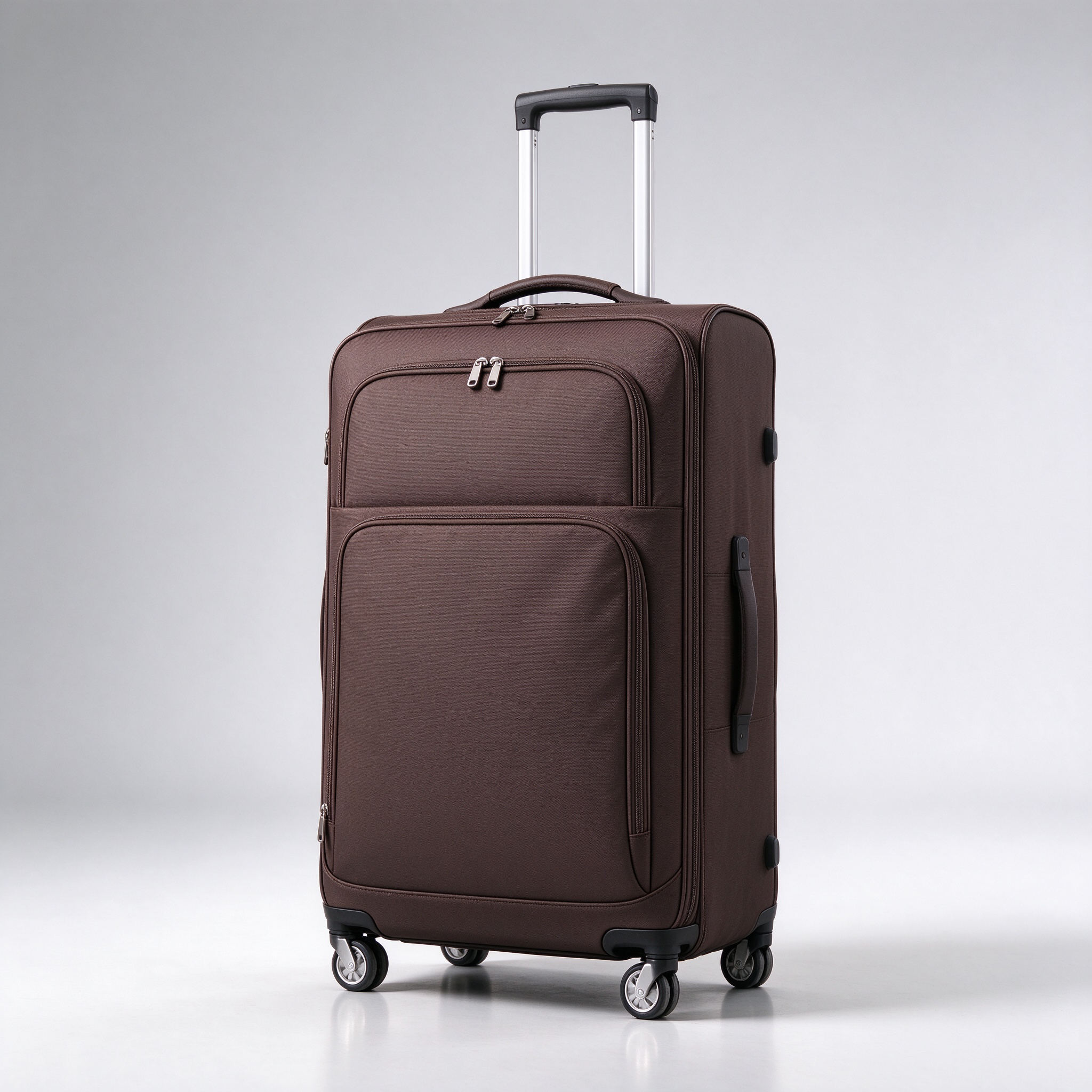26" Soft-Side Expandable Suitcase - Dark Brown (Grade A)